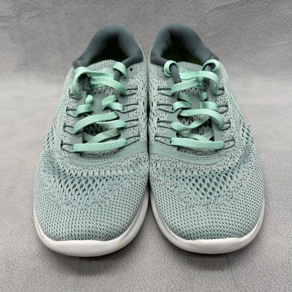 Nike Free RN Shoes Womens Size 6.5 Green Mesh Running Sneakers 831509-004 - Picture 2 of 8